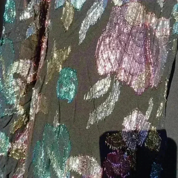 Womens Patra dress size 12 colorful metallic y2k wedding mom of bride - Picture 4 of 9